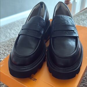 Miz Mooz NY Classic Black Leather Loafers